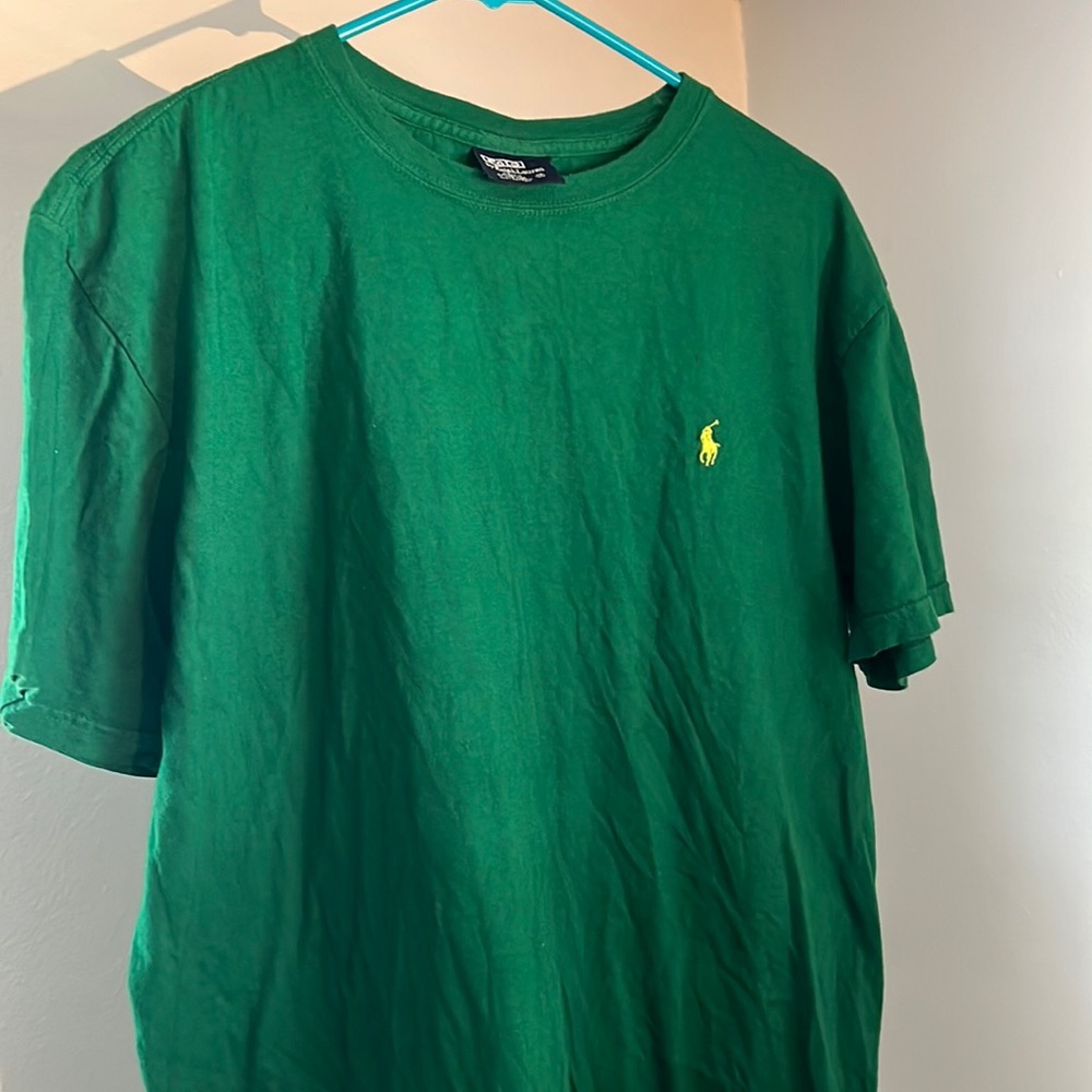 Ralph Lauren Mens M Tee Yellow Horse